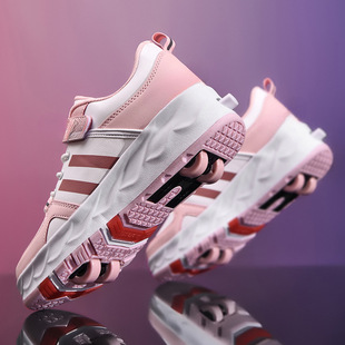 Heelys Shoes for Girls, Invisible Four-Wheel Retractable Children's Roller Skates 2025 New Boys' Skating Shoes