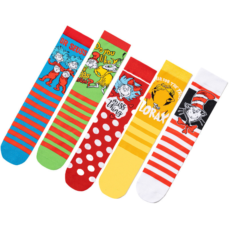 Dr. Seuss Four-Season Men's Cotton Anime Women's European and American Trendy Socks Men's Socks Amazon Ins Personalized Creative Cross-Border Socks Dr. Seuss Four-Season Men's Cotton Anime Women's European and American Trendy Socks Men's Socks Amazon Ins Personalized Creative Cross-Border Socks