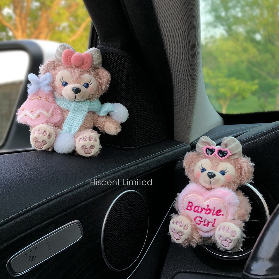 2025 nuevo coche muñeca oso de felpa Tamiflu coche aromaterapia de salida de aire decoración interior accesorios de coche decoración mujer