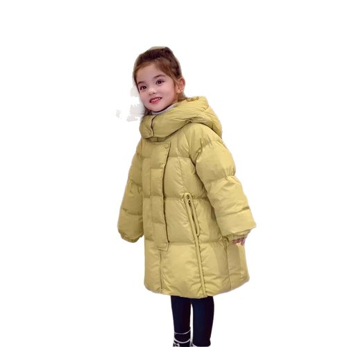 Girls' Han Style 2025 New Cute and Fresh Cotton Jacket for Outerwear, Thick Cotton Coat