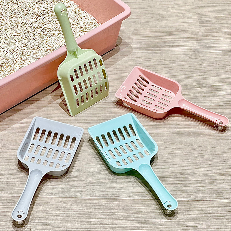 Litter Manufacturer Direct Sale Plastic Cleaning Simple Picker Hollow Grid Cat Poop Scoop Wholesale_voghion.com