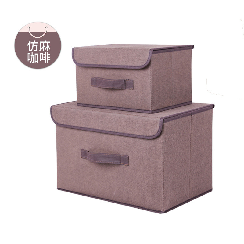 Caja de almacenamiento de ropa plegable a prueba de polvo, caja de almacenamiento de juguetes, armario, caja de almacenamiento grande con cubierta