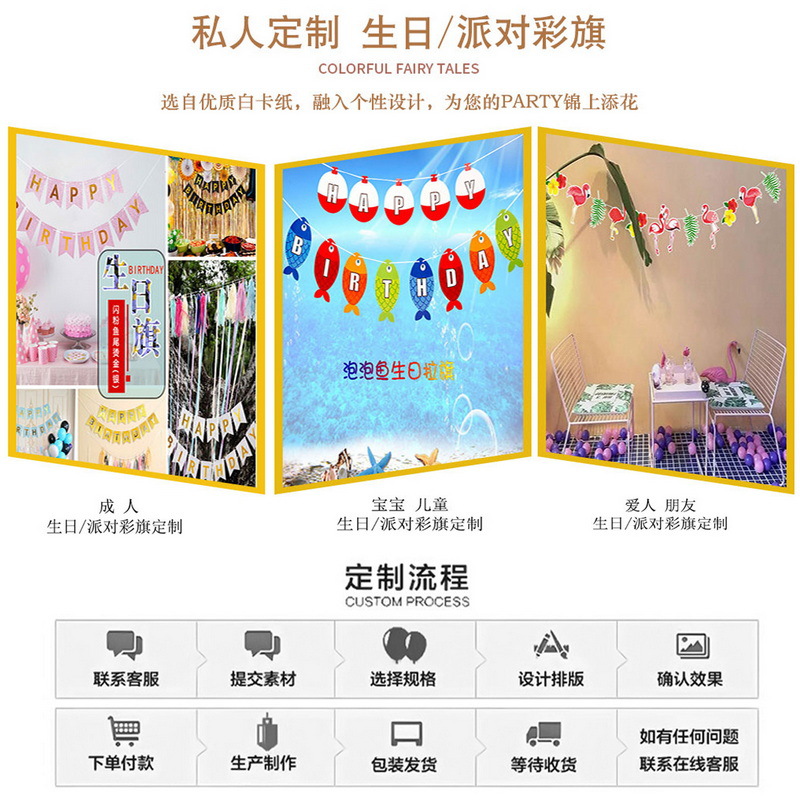 Pequeña princesa Feliz cumpleaños tire bandera niños cien días cumpleaños fiesta Fondo decoración pequeña Hada tire flor