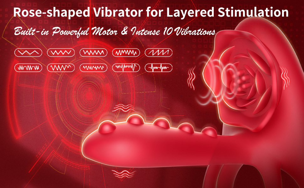 Vibrating Cock Ring For Couples Resonance Delay Training Aid_voghion.com