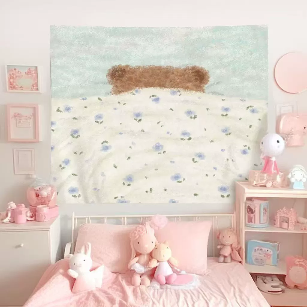 [cutepets милый исцеляющий фон, настенный тканый декор для комнаты, переделка спальни/общежития, мультяшное украшение]