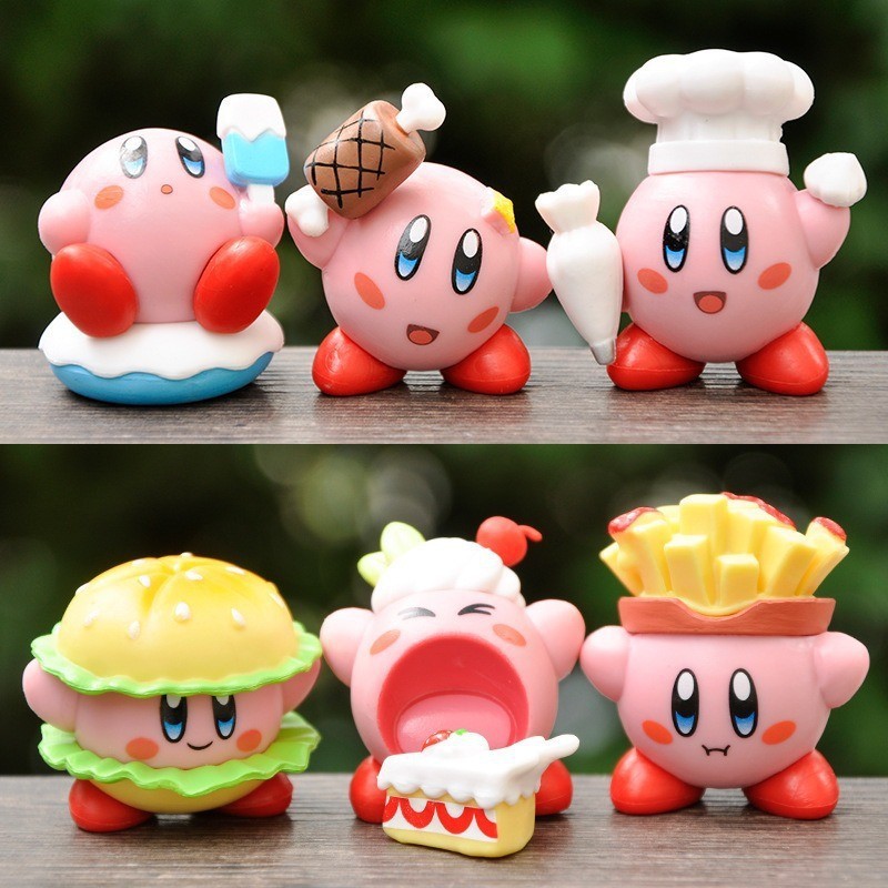 Qバージョントレンディなアニメグルメカービィモデルブラインドボックスケーキカーフィギュア装飾癒しの装飾品ギフト|undefined