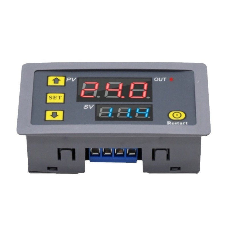 Temporizador de retardo de tiempo Retardo de ciclo infinito Módulo de relé de tiempo de pantalla digital dual 18 combinaciones 12V24V220V