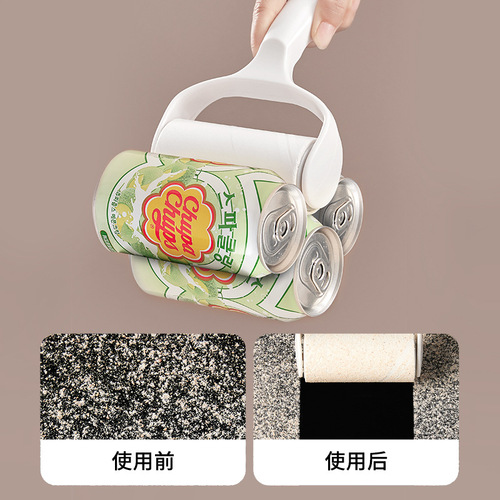 Dust paper sticky device, tear-off roller paper roll replacement paper roller brush wheel, clothes sticky hair staining artifact remover brush