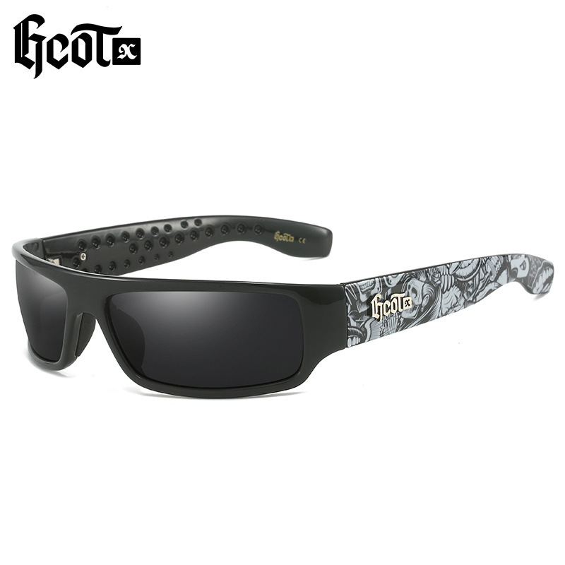 Gcotx Trendy Brand Chicano Motorcycle Style Hip-Hop Fashion West Coast Polarized Sunglasses G283 Gcotx Trendy Brand Chicano Motorcycle Style Hip-Hop Fashion West Coast Polarized Sunglasses G283