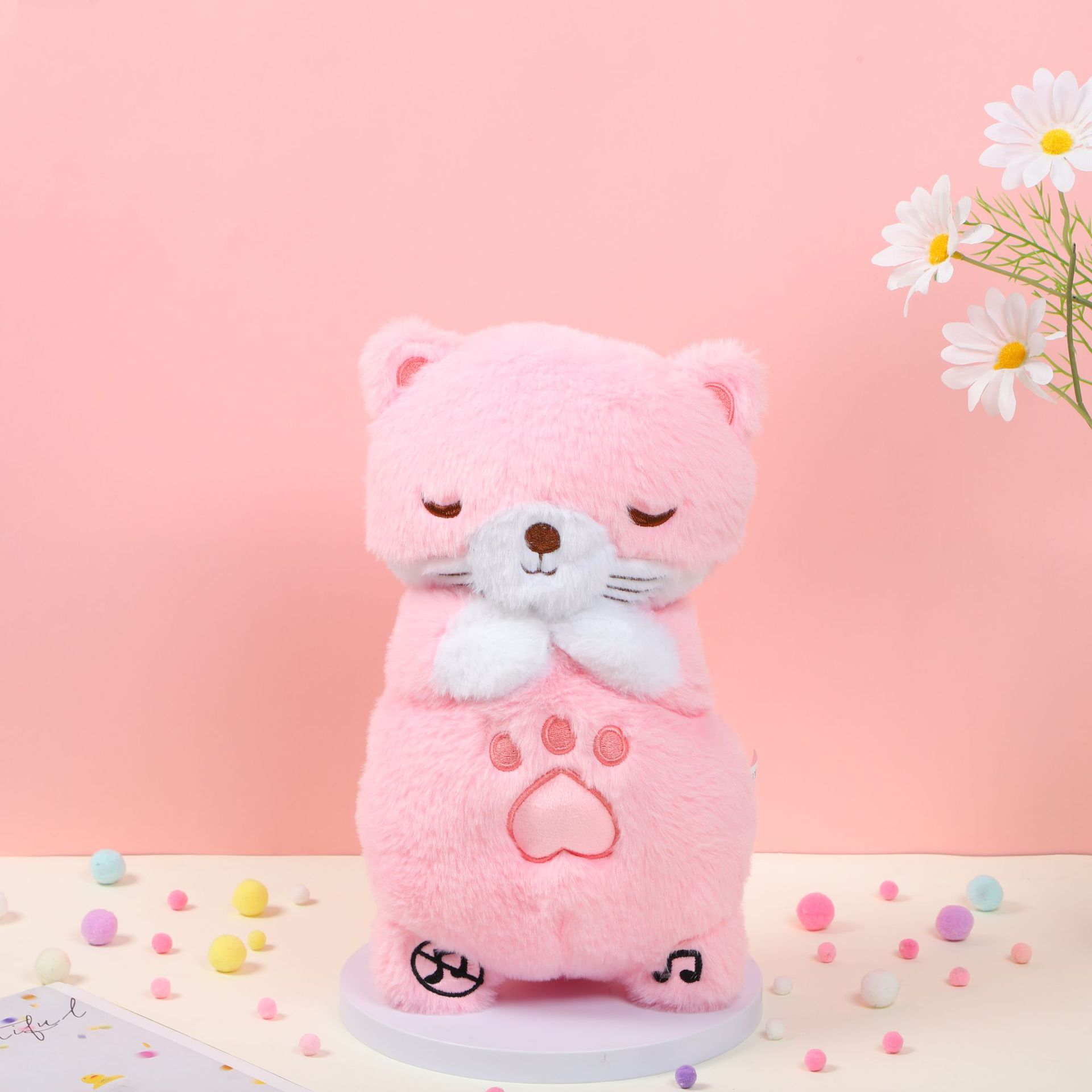 Animales de Peluche con Luz y Música - Nutria, Koala y Oso con Efecto de Respiración