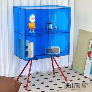 Nordic Light Luxury Acrylic Sideboard Modern Simple Living Room Storage Cabinet Internet Celebrity Creative Hand-made Display Cabinet