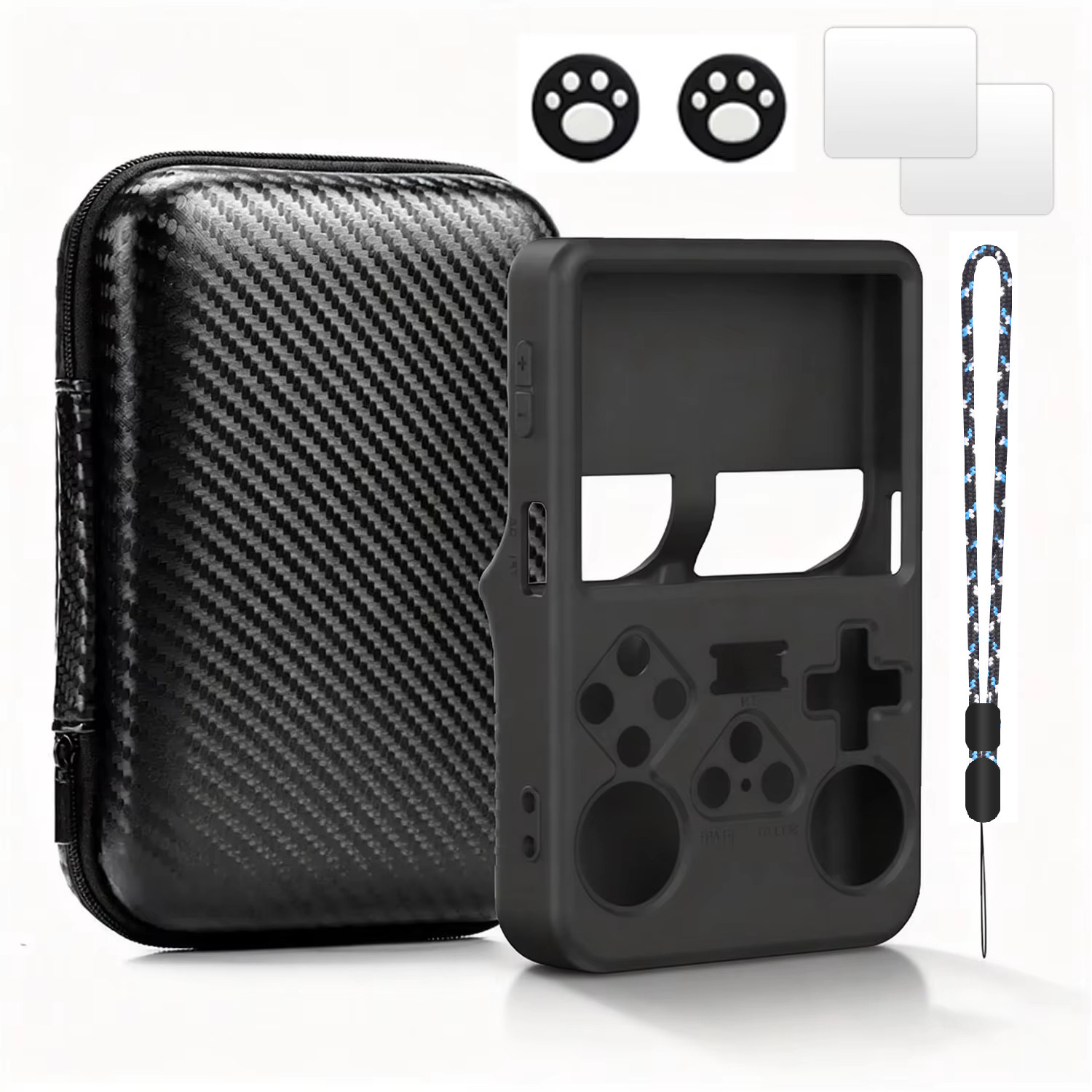 Bolsa de Almacenamiento Portátil para Consola R36S R35S R35Plus RGB20S XU10 de PU, Funda Protectora de Transporte
