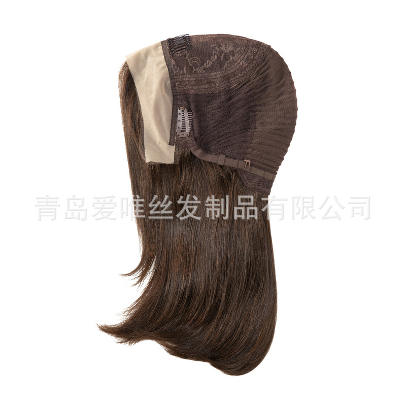 Cross-Border Jewish Headgear Lace Front Wigs European Hair Wigs in Stock Cross-Border Jewish Headgear Lace Front Wigs European Hair Wigs in Stock