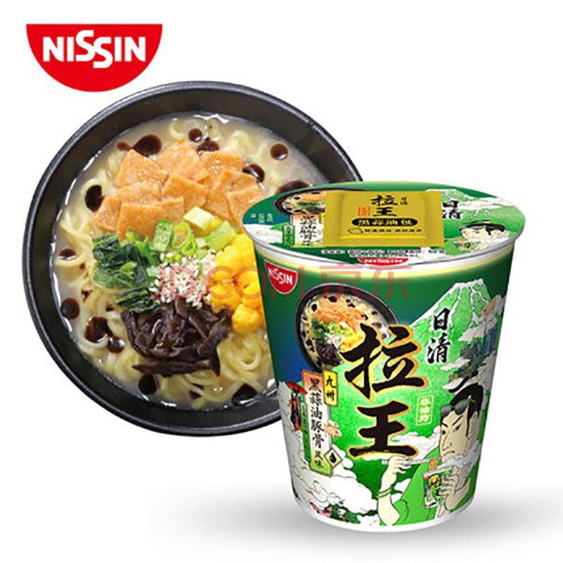King of Riqing La [Black garlic oil dolphin] Ramen 80g (single cup)