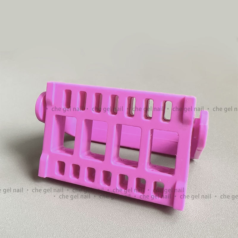 16-hole grinding head storage rack-rose red