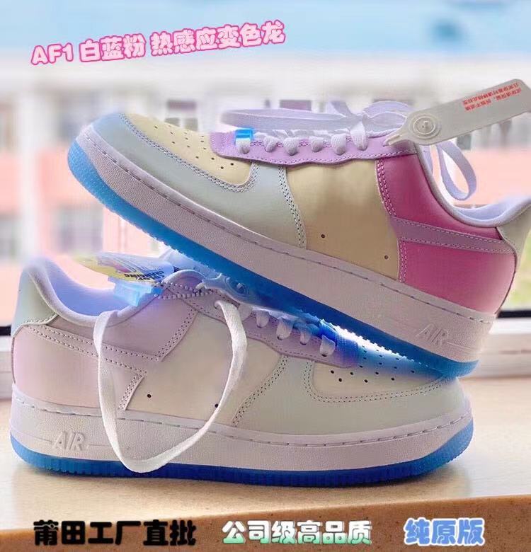 2021 New AF1 Air Force Chameleon White B...