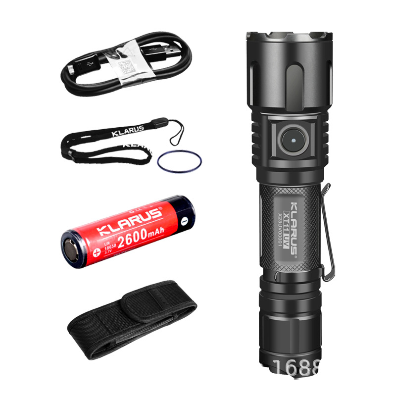 凯瑞兹XT11UV紫光手电筒专业365鉴定古玩钱币紫外线手电大功率