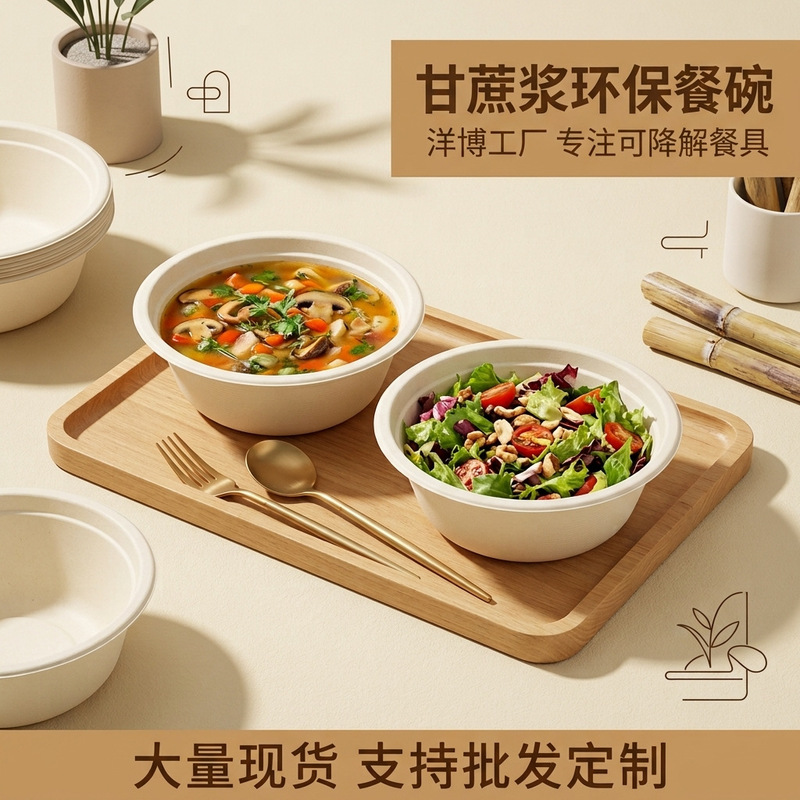 Biodegradable disposable paper pulp bowls, popular cold brew yogurt sugarcane paddle bowls, ice powder fruit salad take-out paper bowls Biodegradable disposable paper pulp bowls, popular cold brew yogurt sugarcane paddle bowls, ice powder fruit salad take-out paper bowls