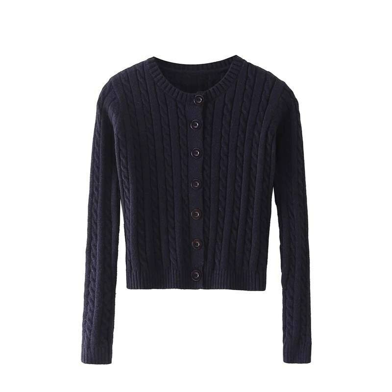 Кардиган (Retro Nana) короткая куртка, slim fit, плетёный вязанный узор, one size (маловато)