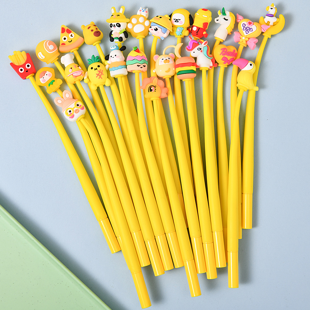 Creativo lindo rocker música lápiz neutral dibujos animados de alto valor facial estudiantes de reducción de presión lápiz rocker estudiantes de primaria premios papelería