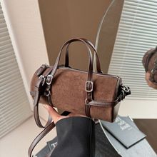 精致简约复古小包包女式2025新款圆筒包高级感百搭单肩手提斜挎包