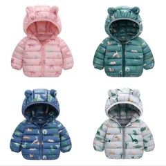 2022 Autumn and Winter New Children's Clothing Children's Down Cotton Jackets Short Boys Girls Cartoon Children's Thickened Jackets