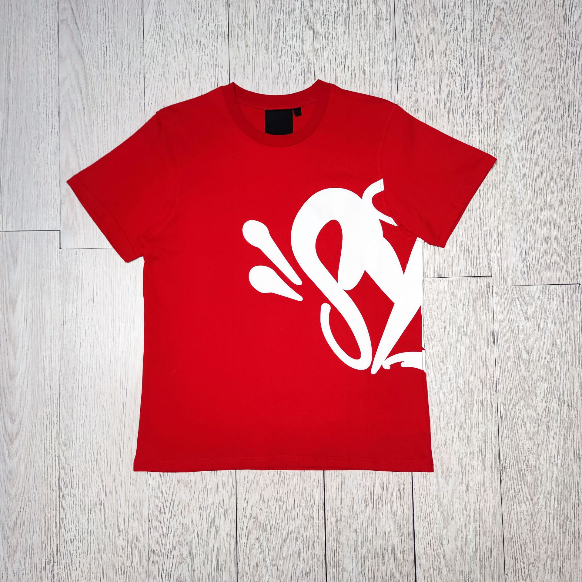 高品質SYnaWorldヒップホップフォームプリント半袖カジュアルルーズTシャツハイストリートショーツSyna Word