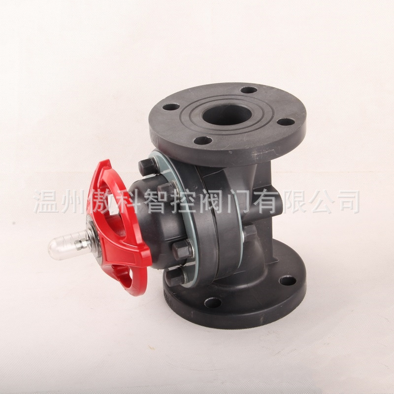 温州傲科 现货 供应 FRPP 法兰隔膜阀 塑料化工阀门 工业隔膜阀