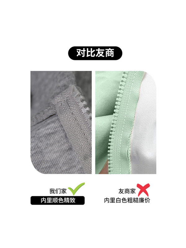 灰色短连帽卫衣2025新款内搭初秋拉链秋季外套女修身带帽上衣穿搭|undefined