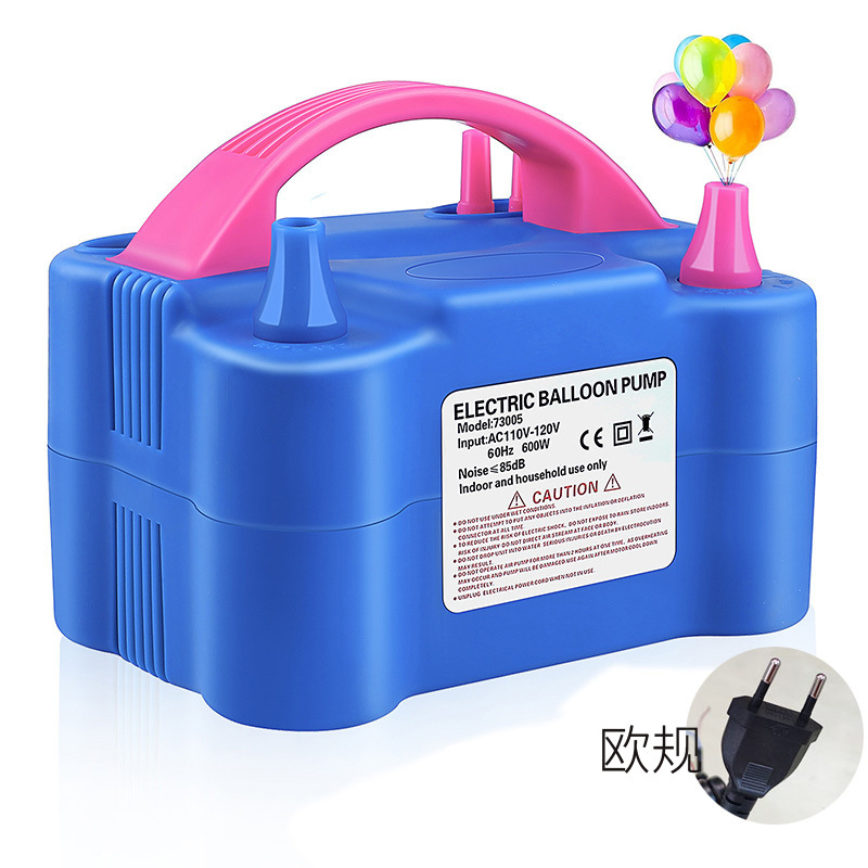 Bomba de bolas eléctrica Bomba de aire 73005 Máquina de soplado de globos Máquina de bolas de doble orificio 600W Sala de bodas Herramienta de soplado de globos
