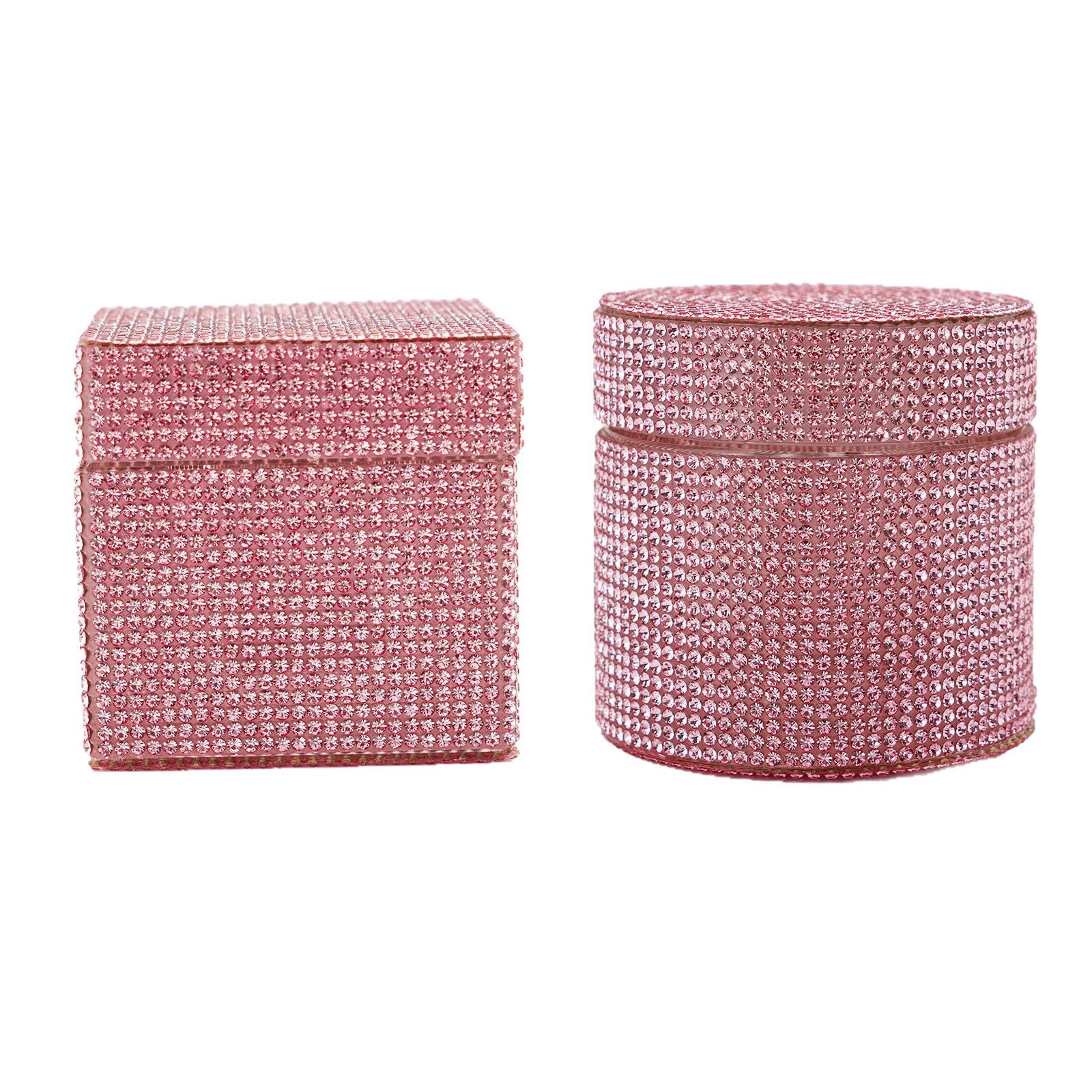 Taza de cristal de manicura taza de lavado de lápiz de alto nivel llena de diamante cuadrado transparente recipiente de limpieza de vidrio con taza de cubierta taza de joyería