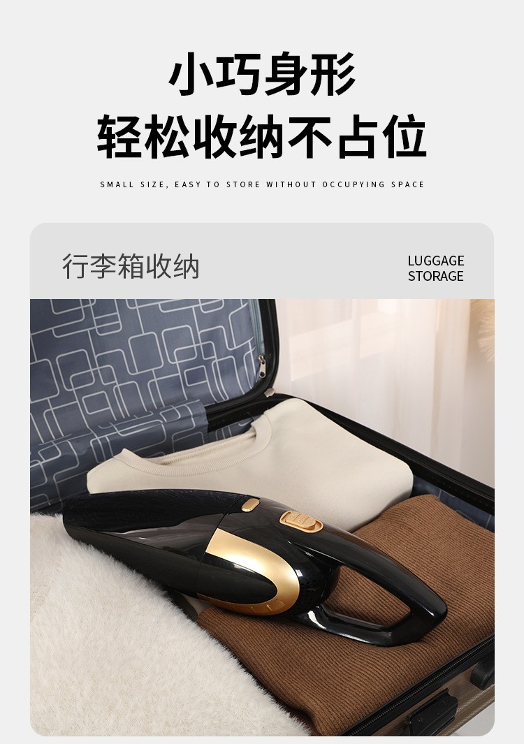 Factory Direct Supply Vacuum Cleaner, Portable for Home and Car Use, High Suction Power, Handheld, Wireless, High Power, Small Size, Long Battery Life