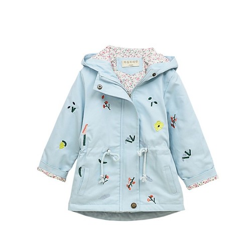 Alibaba.com Women's Children's 100% Cotton Embroidered Hooded Jacket with Drawstring for Kids -  Autumn Long-Sleeve Outerwear Top