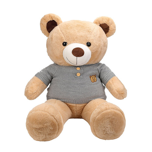 Manufacturer wholesale sweater teddy bear doll plush toy oversized bear pillow cloth doll wedding gift gift