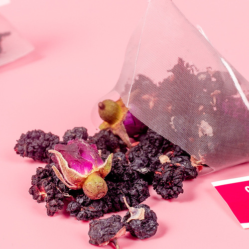 Pinhua Tianbao Mulberry Black Goji Rose Tea 200g Large Quantity Triangle Pack Tea Bags Health Tea Substitute Tea