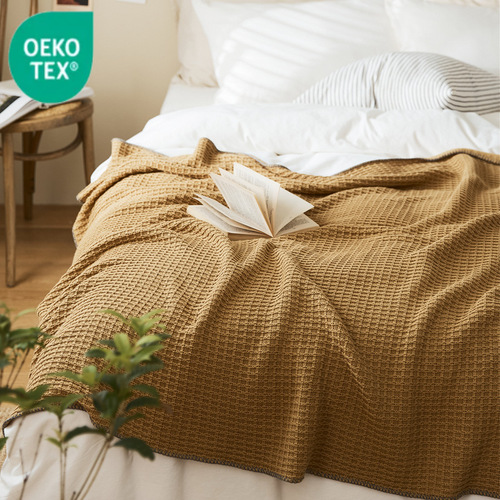 Ruijing Textile Nordic Check Bed Throw Knit Blanket Home Office Photography Sofa Blanket Davidia