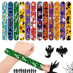 Amazon Cross-Border Halloween 2 Snap Ring Bracelet Halloween Party Decoration Snap Circle Wristband
