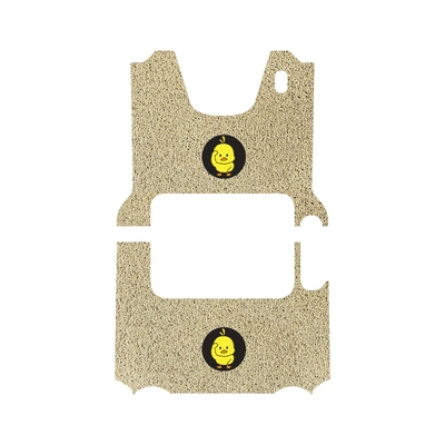 AM1000DZK-16K/30N: Electric vehicle foot mat - emma-letao-foot-mats-beige-little-yellow-duck-come-with-fixed-stickers