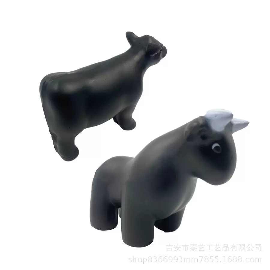 厂家供应直供PU公仔玩具牛摆件慢回弹抗压力玩具 可印刷logo
