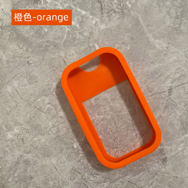 Pulverizador de tarjeta de silicona caso 45ml 50ml de Apple botella de color de silicona caso llavero sub-botella funda protectora