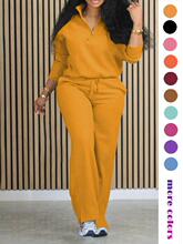 O 15228 Loose Zip Drawstring Two-piece Set ���ɳ��K�ɼ��ךW