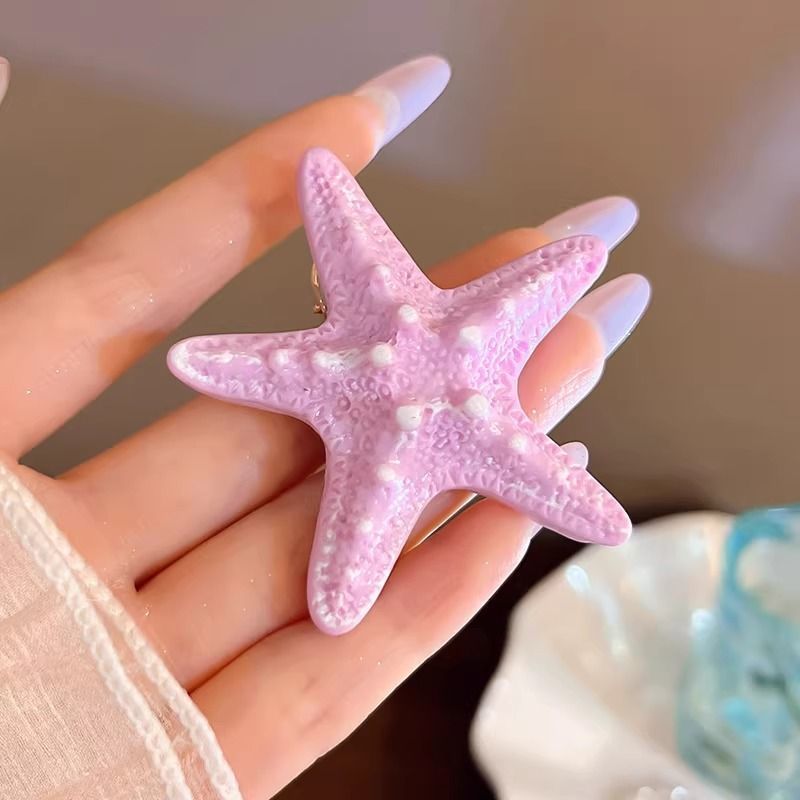 Estrellas de dopamina de verano al mar coreano atmósfera de nicho diseño universal lindos tocadillos de cabello