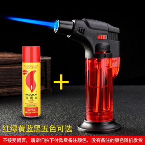 factory wholesale plastic windproof creative super cost-effective direct punch igniter cigar baking spray gun moxibustion lighter