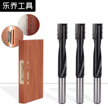 乐乔断屑螺旋清底刀加长12柄木工铣刀具木门开锁孔眼开洞钻凿切削
