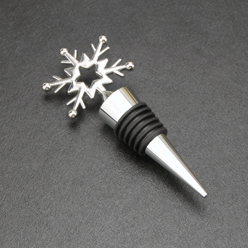 Tapón de botella de vino tinto tapa de aleación love regalo de boda estrella de mar en forma de corazón copo de nieve arte de preservación hermético juego de vino transfronterizo