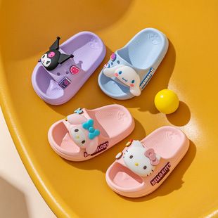 2025 Sanrio Children's Slippers Summer Girls' Slippers Lightweight Indoor and Outdoor Home Non-Slip Cartoon Slippers