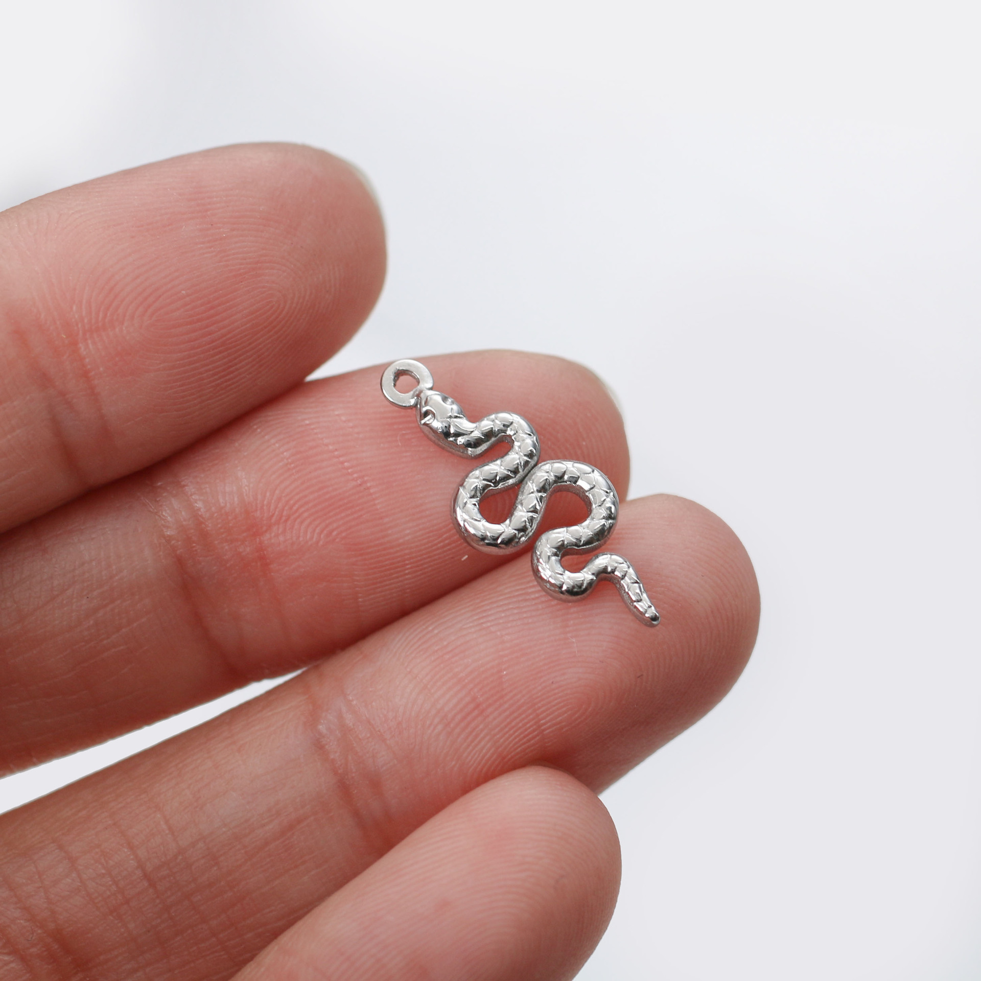 DOOYIO 3 teile/los Beliebte Schlange Edelstahl Schmuck DIY Charms Anhänger Für Frauen Halskette Ohrring Armband Schmuck Handmade – Detail 7