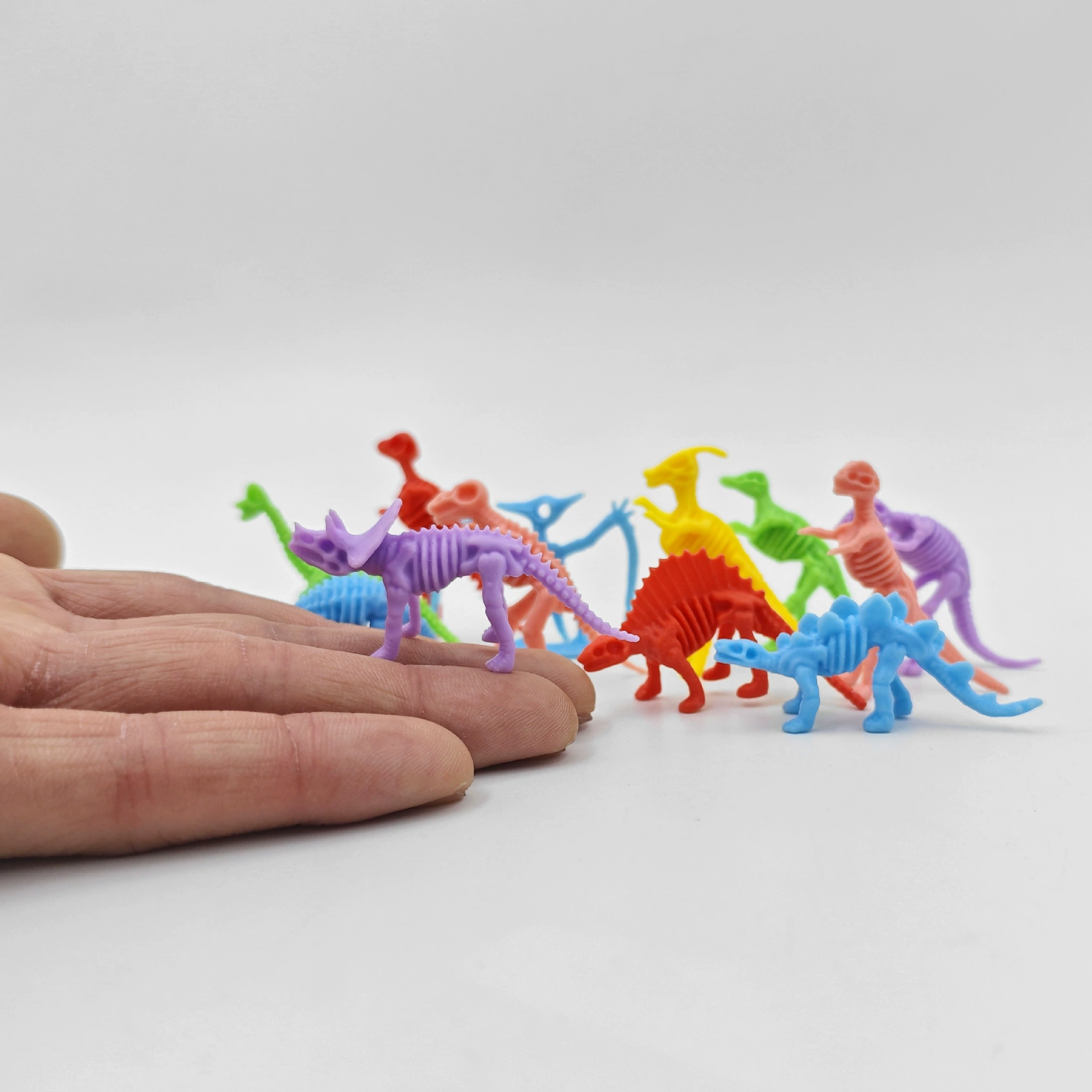 [Мини-цвет] маленькая модель скелета динозавра, мягкая пластиковая детская игрушка, имитация окаменелостей, аксессуары для археологических раскопок