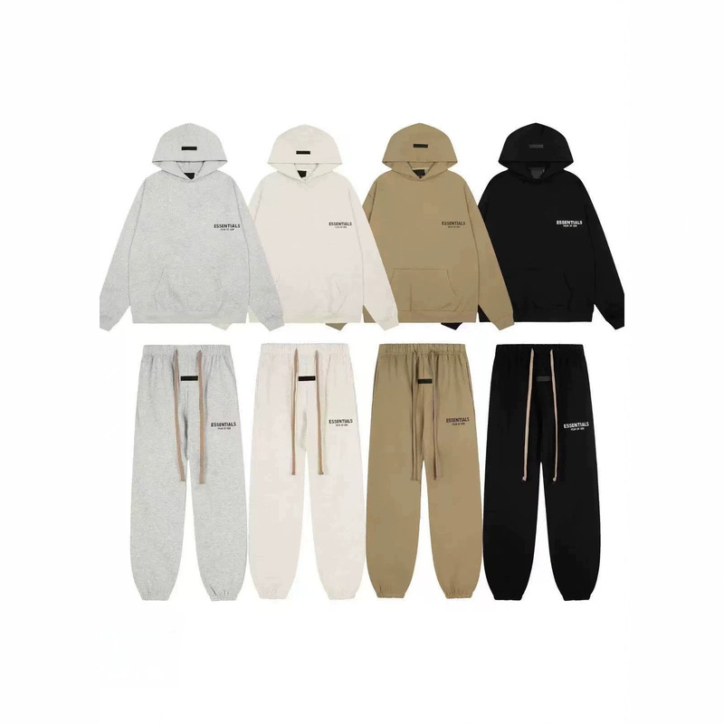 FOG Essentials brand unisex hooded sweatshirt for autumn and winter, casual hoodie, plus-size men's set FOG Essentials brand unisex hooded sweatshirt for autumn and winter, casual hoodie, plus-size men's set