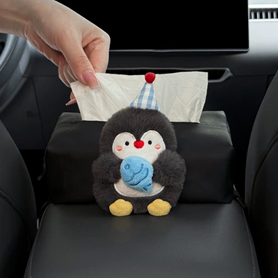 Car Tissue Bag, Cute Penguin – Car tissue box/set